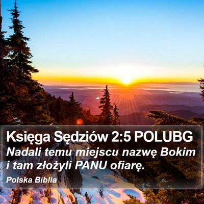 Księga Sędziów 2:5 POLUBG Bible Verse Image