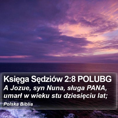 Księga Sędziów 2:8 POLUBG Bible Verse Image