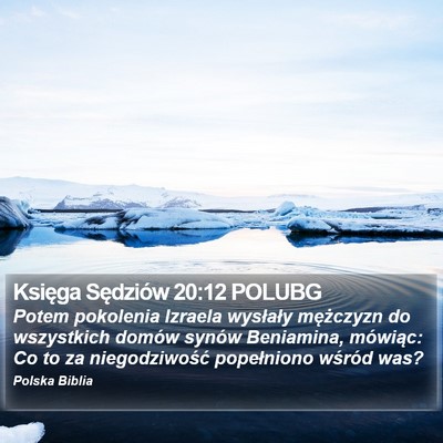 Księga Sędziów 20:12 POLUBG Bible Verse Image