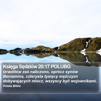 Księga Sędziów 20:17 POLUBG Bible Verse Image