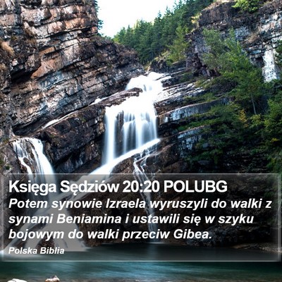 Księga Sędziów 20:20 POLUBG Bible Verse Image