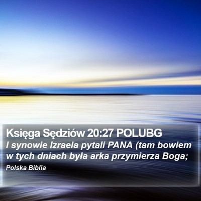 Księga Sędziów 20:27 POLUBG Bible Verse Image