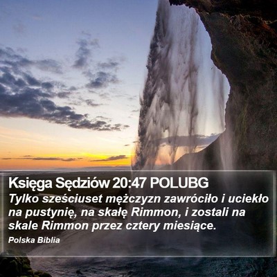 Księga Sędziów 20:47 POLUBG Bible Verse Image