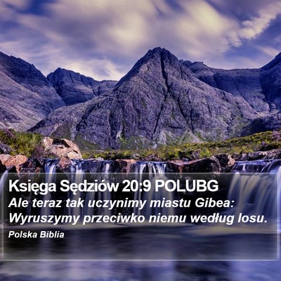 Księga Sędziów 20:9 POLUBG Bible Verse Image