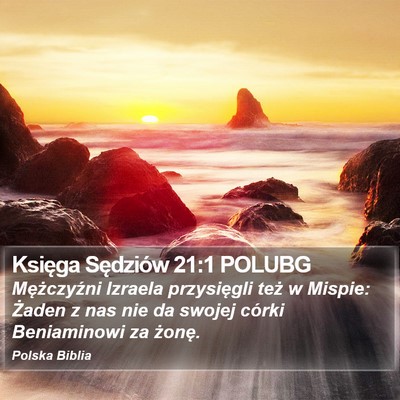 Księga Sędziów 21:1 POLUBG Bible Verse Image