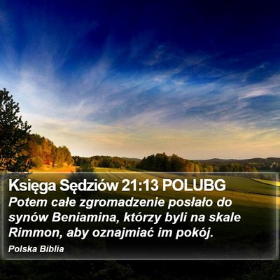 Księga Sędziów 21:13 POLUBG Bible Verse Image