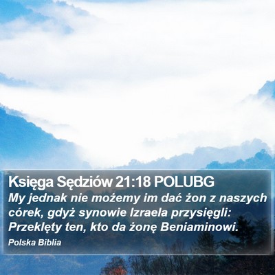 Księga Sędziów 21:18 POLUBG Bible Verse Image
