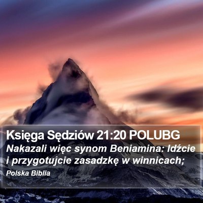Księga Sędziów 21:20 POLUBG Bible Verse Image