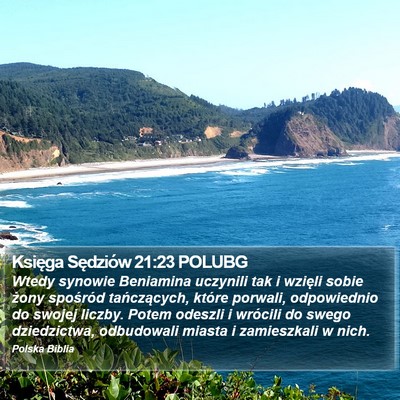 Księga Sędziów 21:23 POLUBG Bible Verse Image