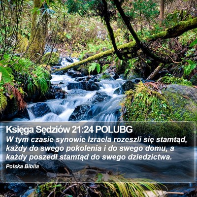 Księga Sędziów 21:24 POLUBG Bible Verse Image