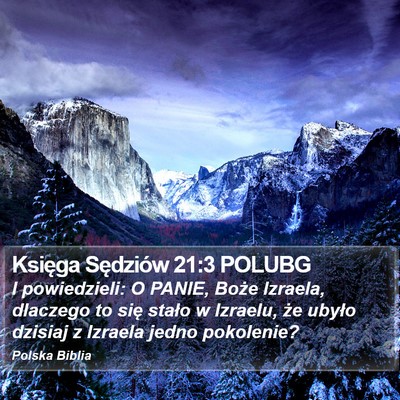 Księga Sędziów 21:3 POLUBG Bible Verse Image