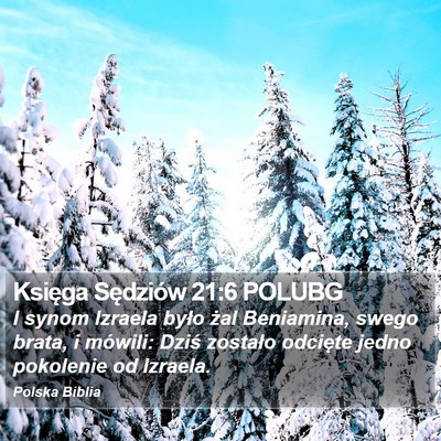 Księga Sędziów 21:6 POLUBG Bible Verse Image