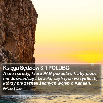 Księga Sędziów 3:1 POLUBG Bible Verse Image