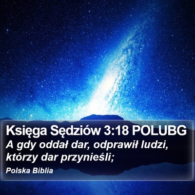 Księga Sędziów 3:18 POLUBG Bible Verse Image
