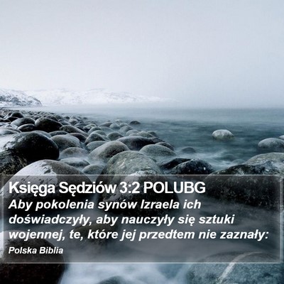 Księga Sędziów 3:2 POLUBG Bible Verse Image