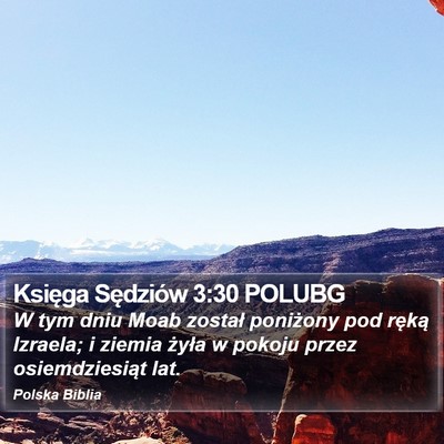 Księga Sędziów 3:30 POLUBG Bible Verse Image