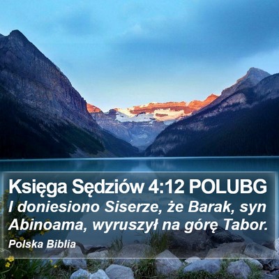 Księga Sędziów 4:12 POLUBG Bible Verse Image