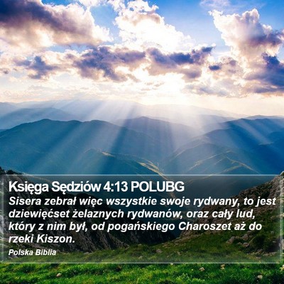 Księga Sędziów 4:13 POLUBG Bible Verse Image