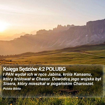 Księga Sędziów 4:2 POLUBG Bible Verse Image
