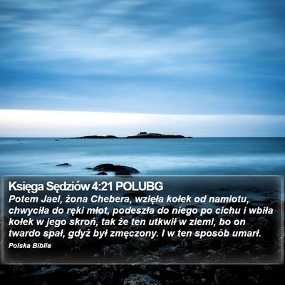Księga Sędziów 4:21 POLUBG Bible Verse Image