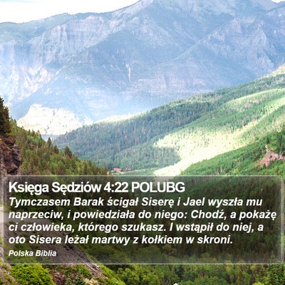 Księga Sędziów 4:22 POLUBG Bible Verse Image