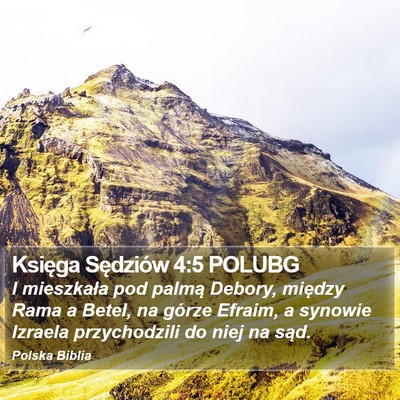 Księga Sędziów 4:5 POLUBG Bible Verse Image