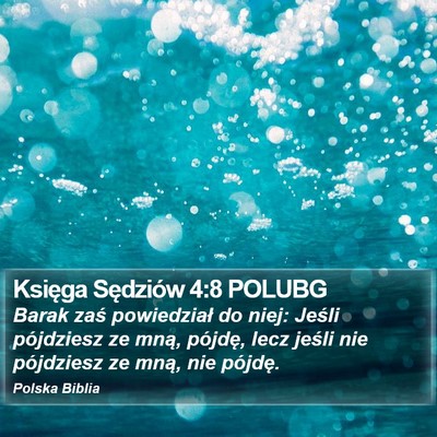 Księga Sędziów 4:8 POLUBG Bible Verse Image
