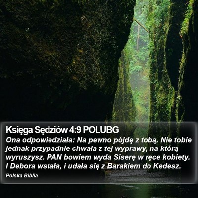 Księga Sędziów 4:9 POLUBG Bible Verse Image