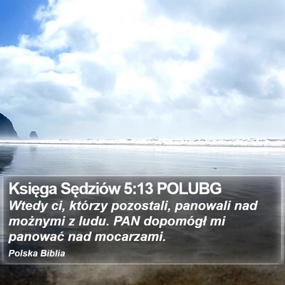 Księga Sędziów 5:13 POLUBG Bible Verse Image