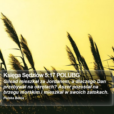 Księga Sędziów 5:17 POLUBG Bible Verse Image