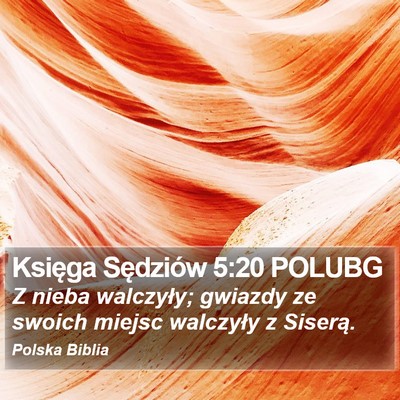 Księga Sędziów 5:20 POLUBG Bible Verse Image
