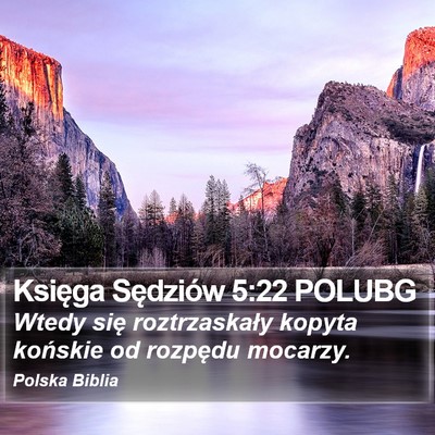 Księga Sędziów 5:22 POLUBG Bible Verse Image