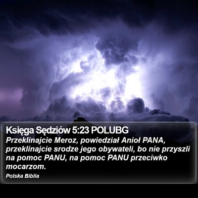 Księga Sędziów 5:23 POLUBG Bible Verse Image