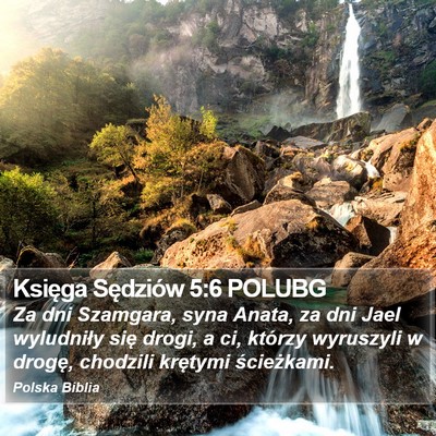 Księga Sędziów 5:6 POLUBG Bible Verse Image