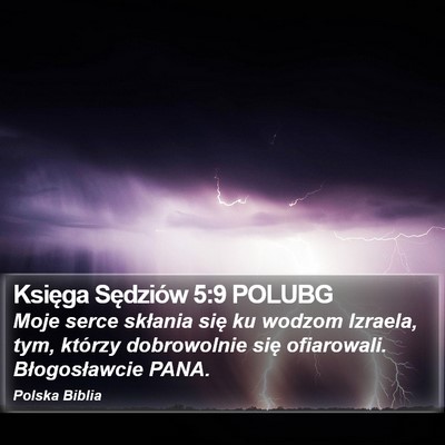 Księga Sędziów 5:9 POLUBG Bible Verse Image