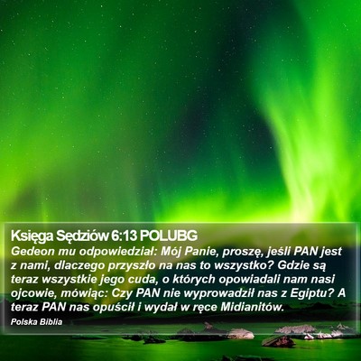 Księga Sędziów 6:13 POLUBG Bible Verse Image