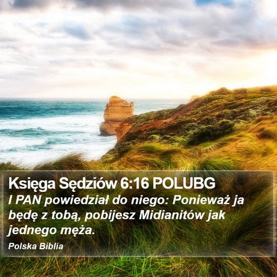 Księga Sędziów 6:16 POLUBG Bible Verse Image