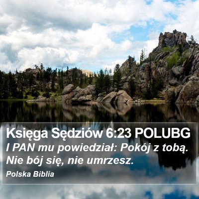 Księga Sędziów 6:23 POLUBG Bible Verse Image