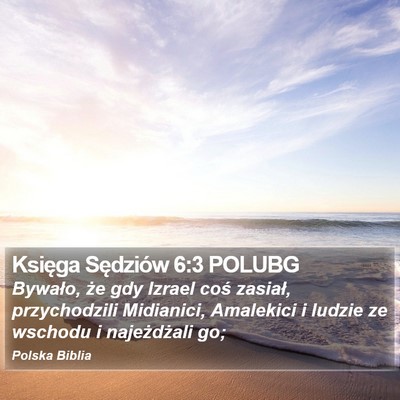 Księga Sędziów 6:3 POLUBG Bible Verse Image