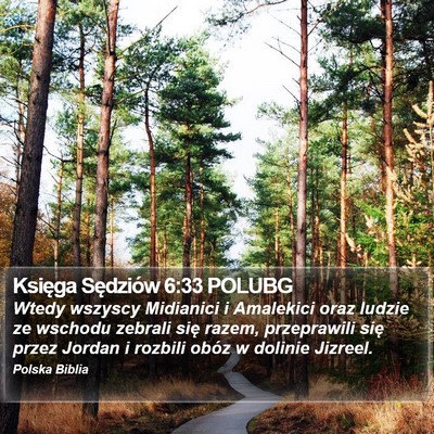 Księga Sędziów 6:33 POLUBG Bible Verse Image
