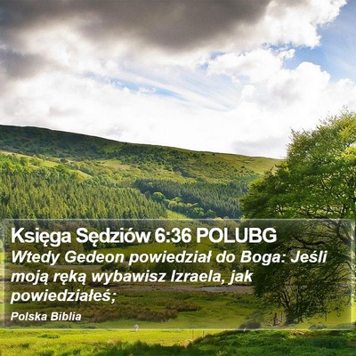 Księga Sędziów 6:36 POLUBG Bible Verse Image