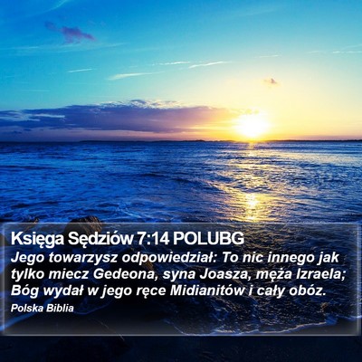 Księga Sędziów 7:14 POLUBG Bible Verse Image