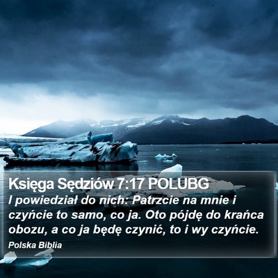Księga Sędziów 7:17 POLUBG Bible Verse Image