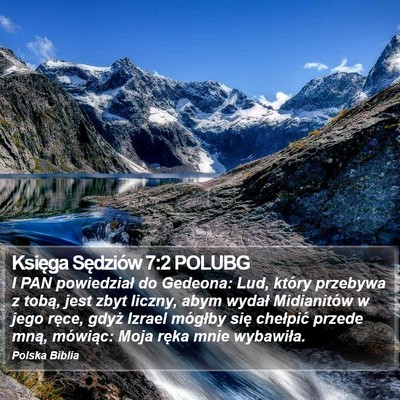 Księga Sędziów 7:2 POLUBG Bible Verse Image