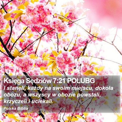 Księga Sędziów 7:21 POLUBG Bible Verse Image