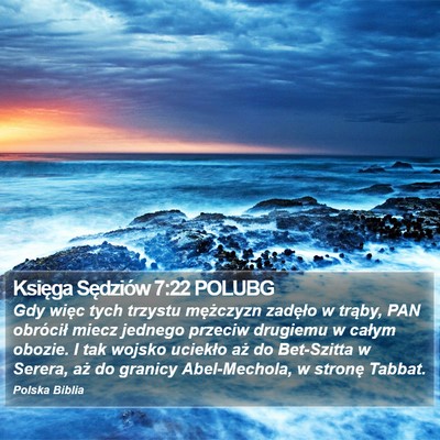 Księga Sędziów 7:22 POLUBG Bible Verse Image