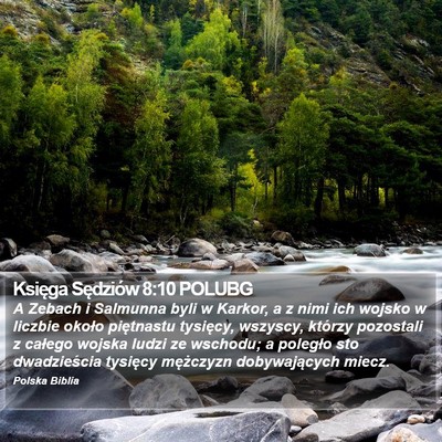 Księga Sędziów 8:10 POLUBG Bible Verse Image