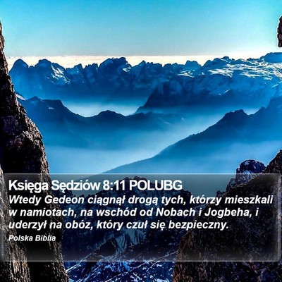 Księga Sędziów 8:11 POLUBG Bible Verse Image