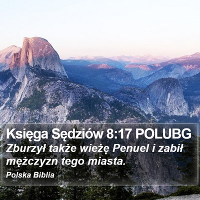 Księga Sędziów 8:17 POLUBG Bible Verse Image