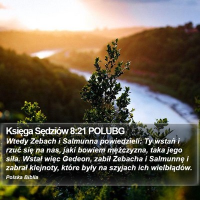 Księga Sędziów 8:21 POLUBG Bible Verse Image